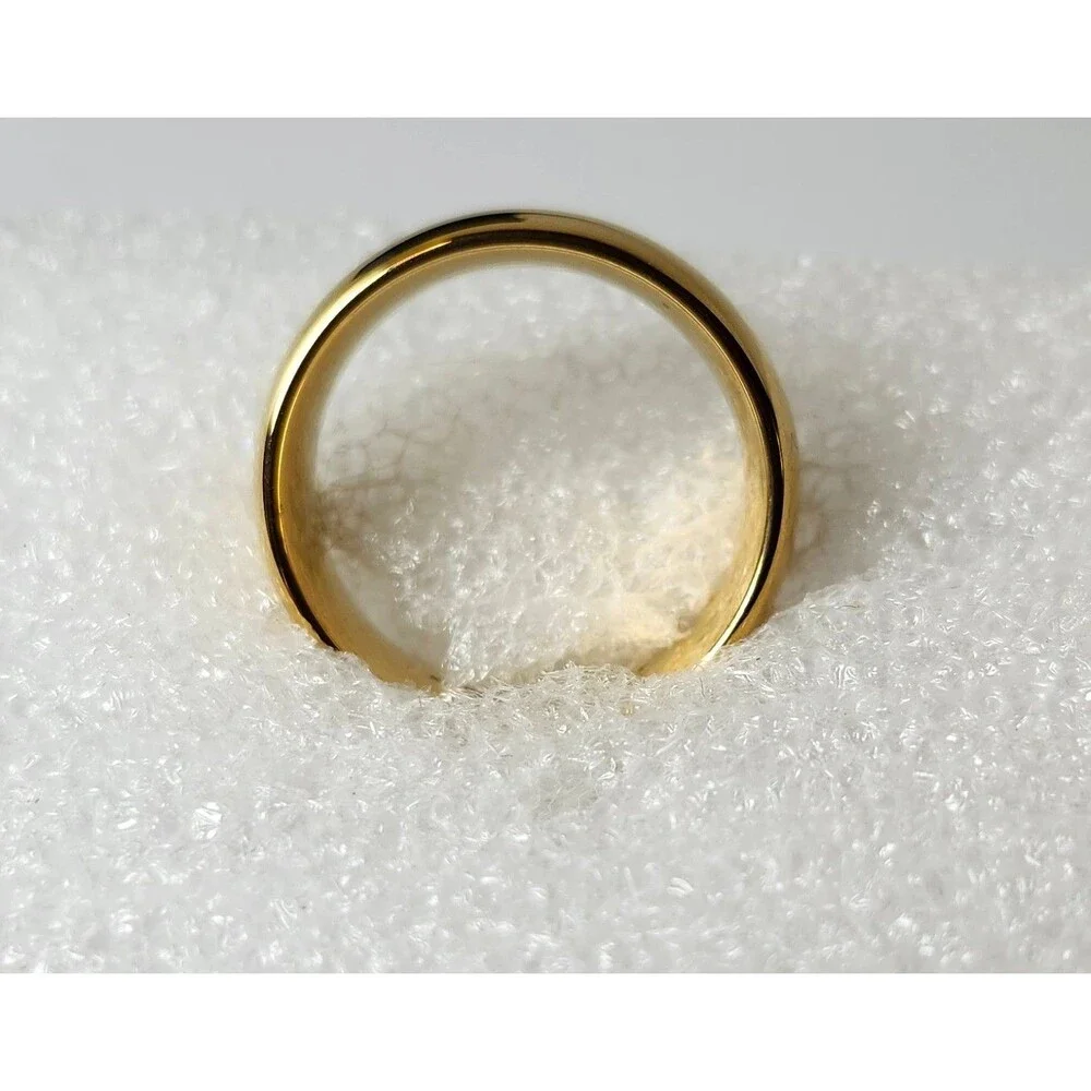 Thorsten ORO Tungsten Carbide Size 8.5 Gold Band